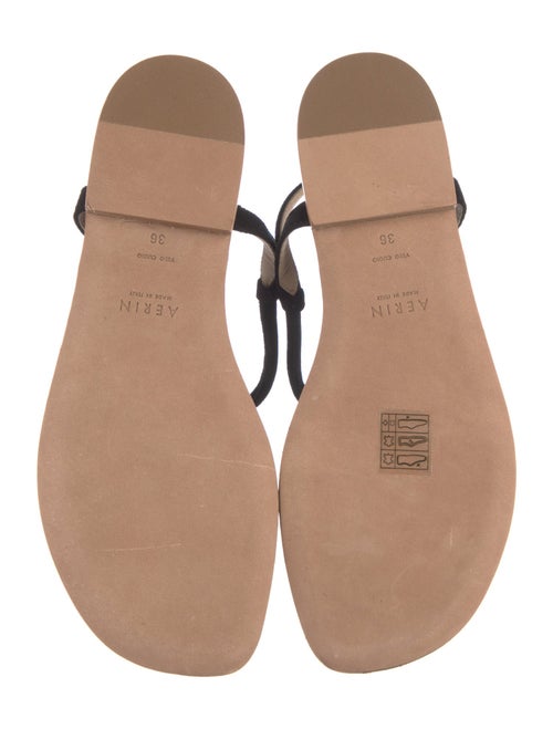 AERIN Suede T-Strap Sandals