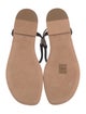 AERIN Suede T-Strap Sandals