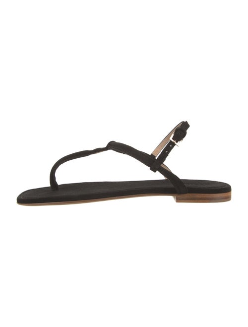 AERIN Suede T-Strap Sandals