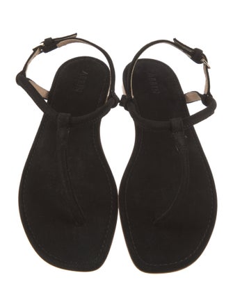 AERIN Suede T-Strap Sandals