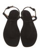 AERIN Suede T-Strap Sandals