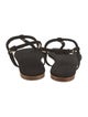 AERIN Suede T-Strap Sandals