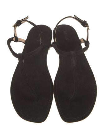 AERIN Suede T-Strap Sandals w/ Tags