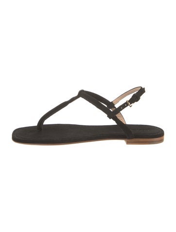 Aerin Sandals Suede T-Strap 37.5 | 7.5