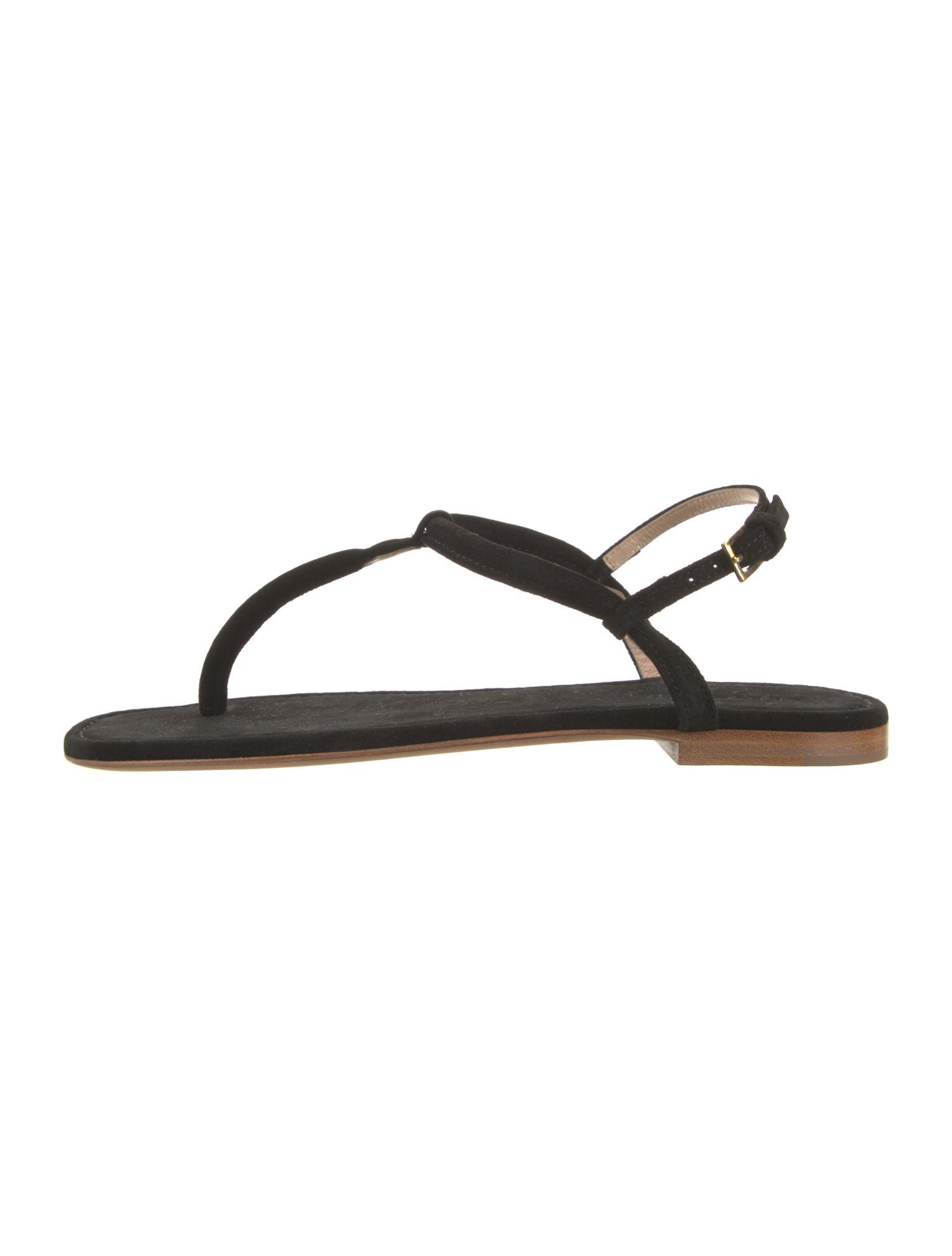 AERIN Suede T-Strap Sandals