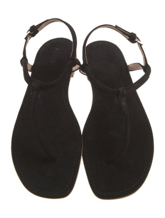 AERIN Suede T-Strap Sandals