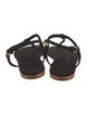 AERIN Suede T-Strap Sandals