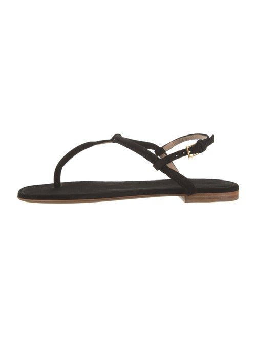AERIN Suede T-Strap Sandals