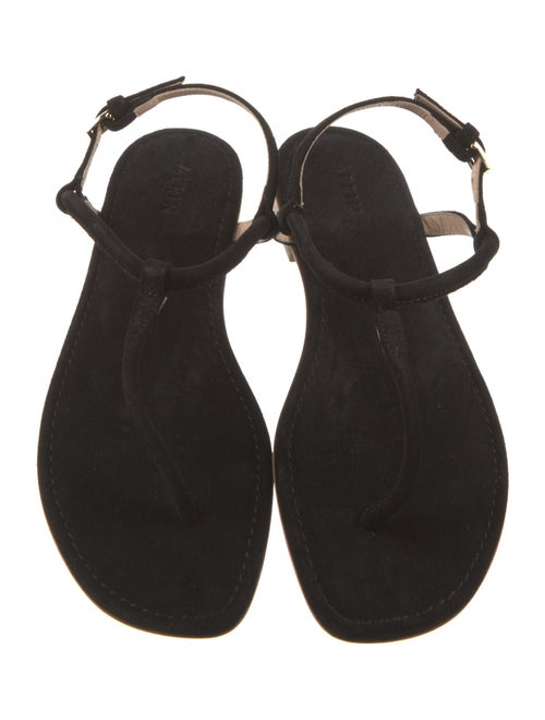 AERIN Suede T-Strap Sandals
