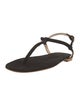 AERIN Suede T-Strap Sandals