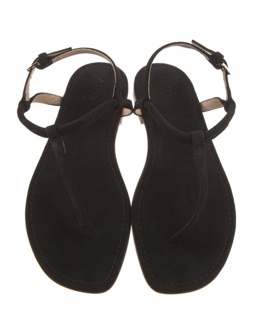 AERIN Suede T-Strap Sandals