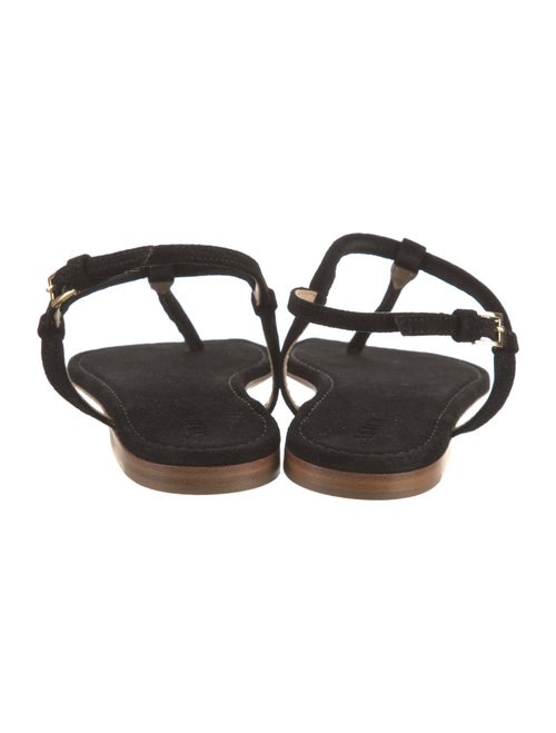 AERIN Suede T-Strap Sandals