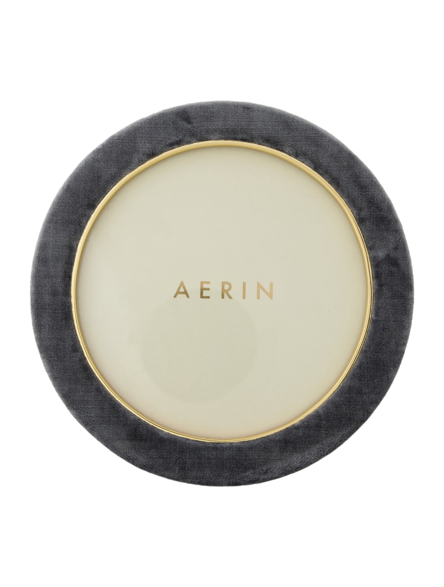 AERIN Valentina Velvet Round Picture Frame