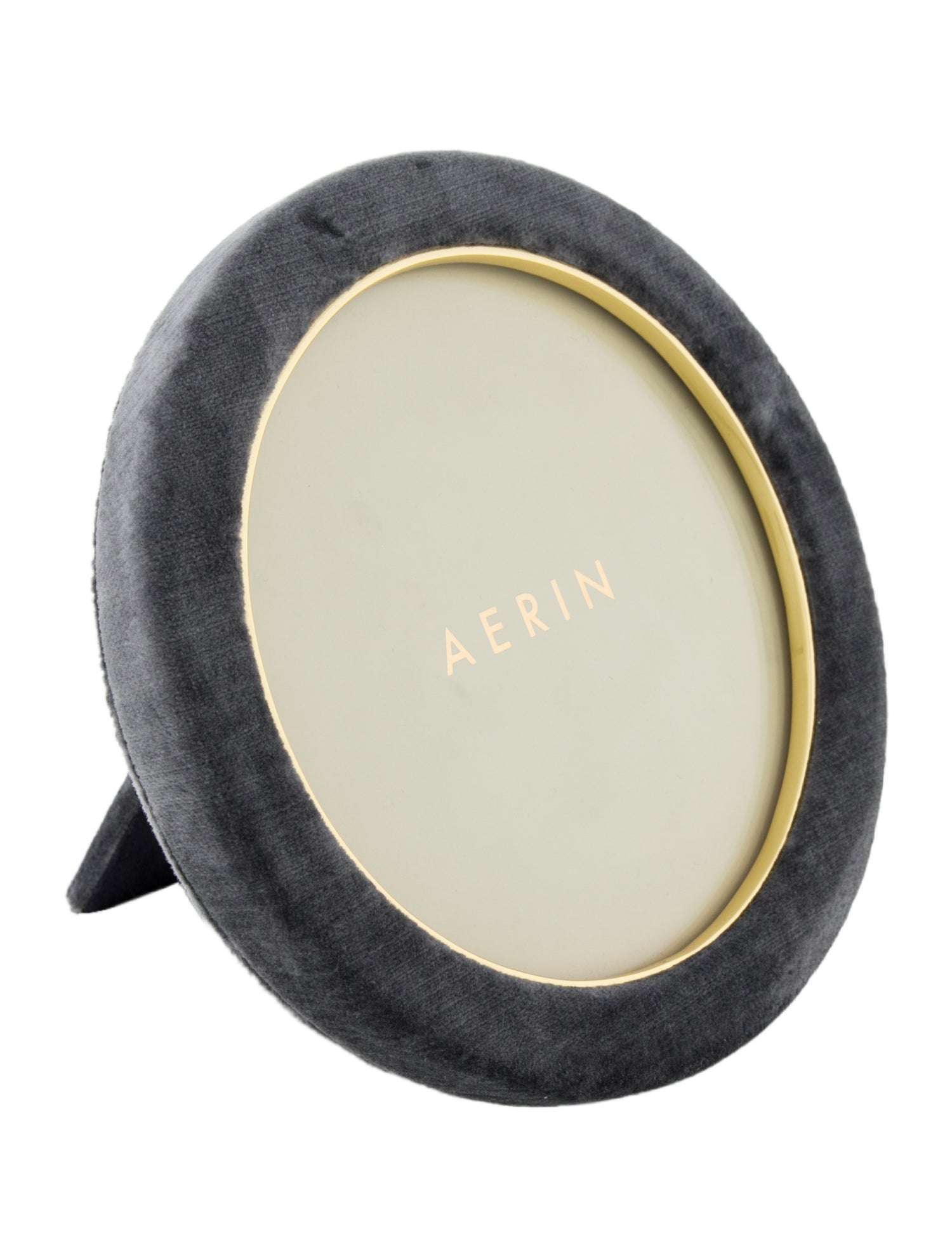 AERIN Valentina Velvet Round Picture Frame