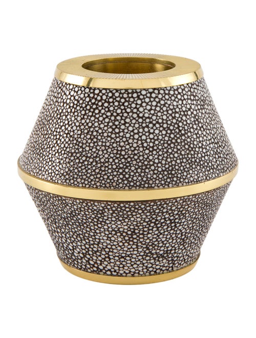 AERIN Shagreen & Brass Cone Match Striker