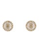 Anne Sisteron 14K Topaz & Diamond Halo Stud Earrings