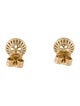 Anne Sisteron 14K Topaz & Diamond Halo Stud Earrings