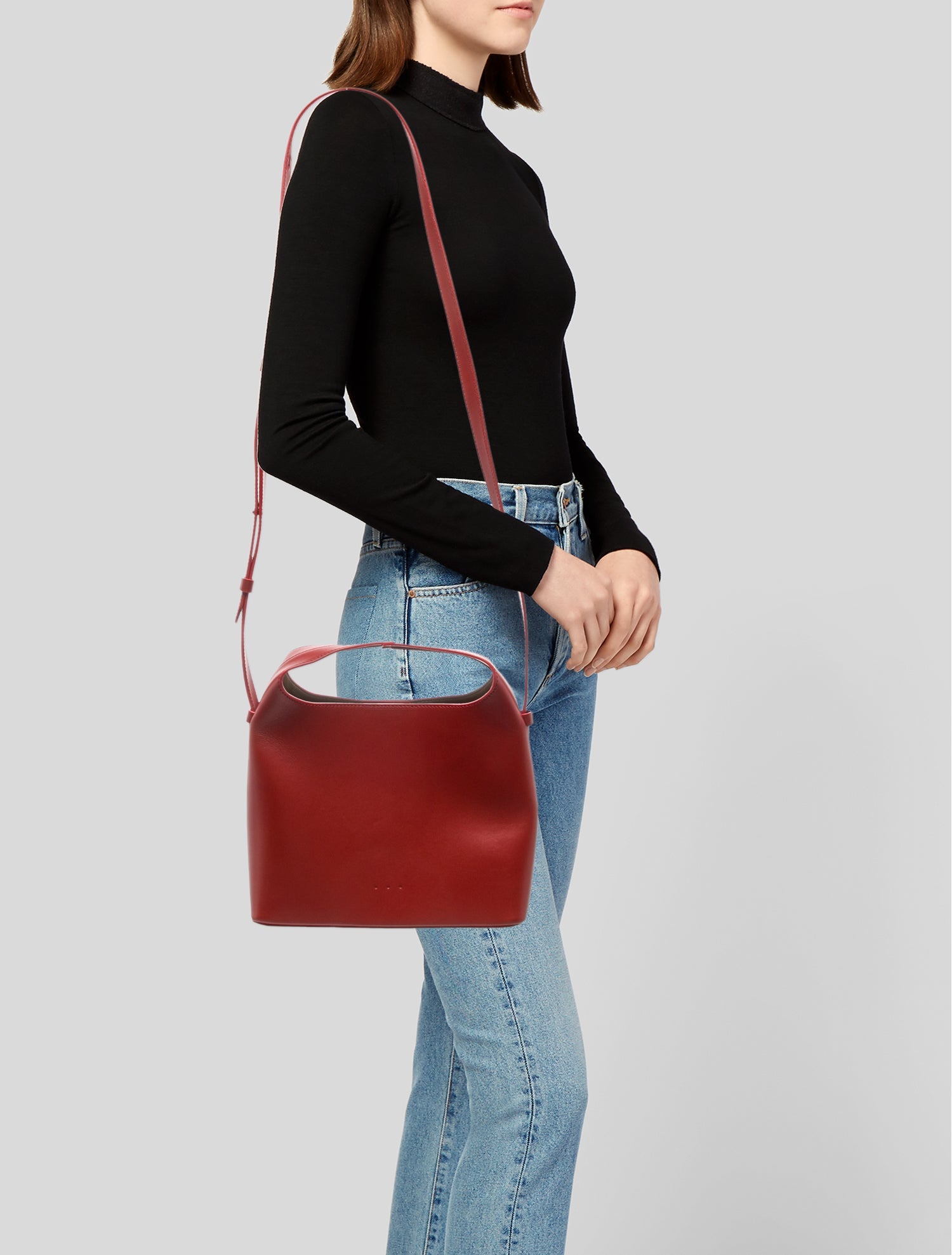 Aesther Ekme Leather Top Handle Bag