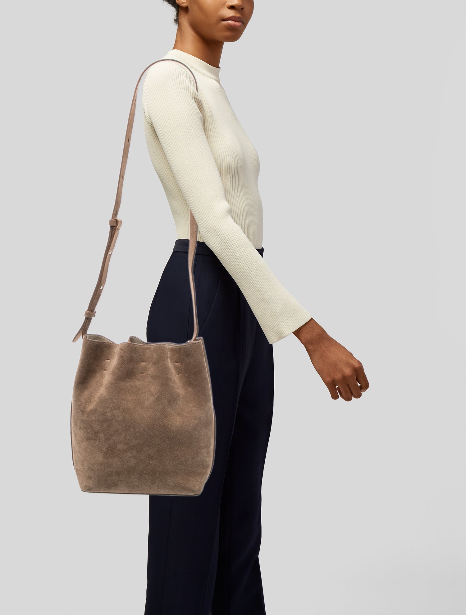 Aesther Ekme Suede Bucket Bag