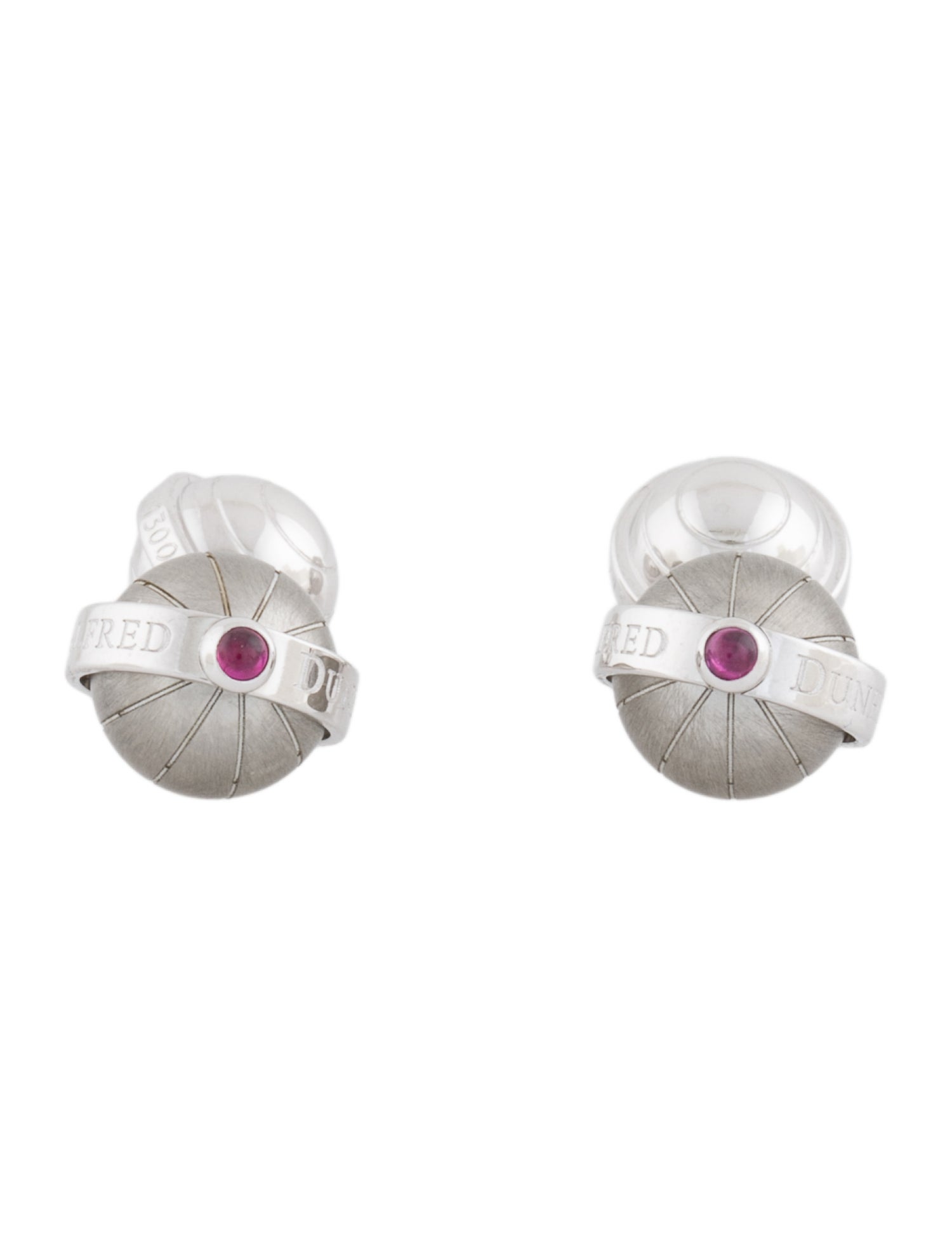Alfred Dunhill Ruby Longitude Globe Cufflinks