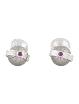 Alfred Dunhill Ruby Longitude Globe Cufflinks