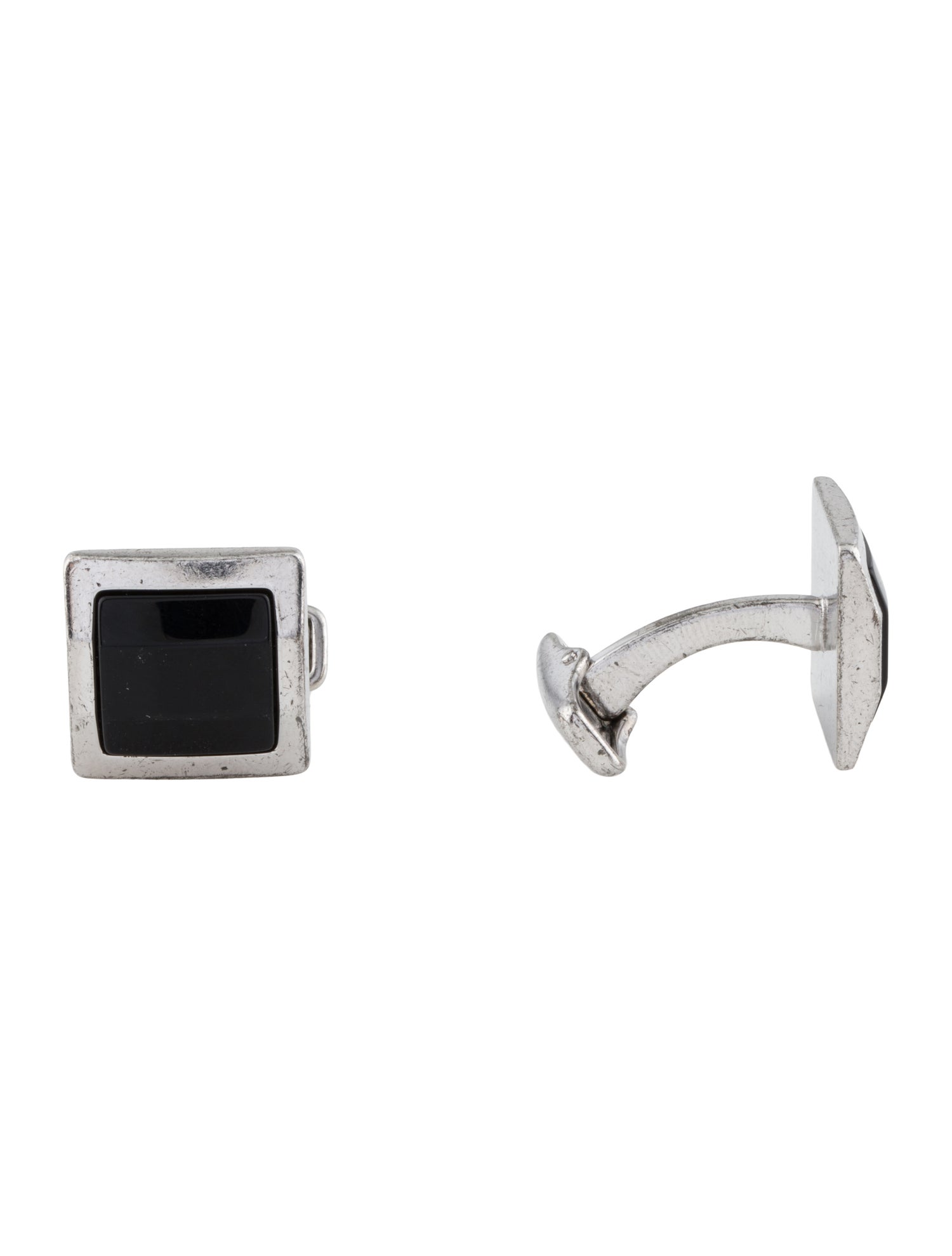 Alfred Dunhill Onyx Square Cufflinks