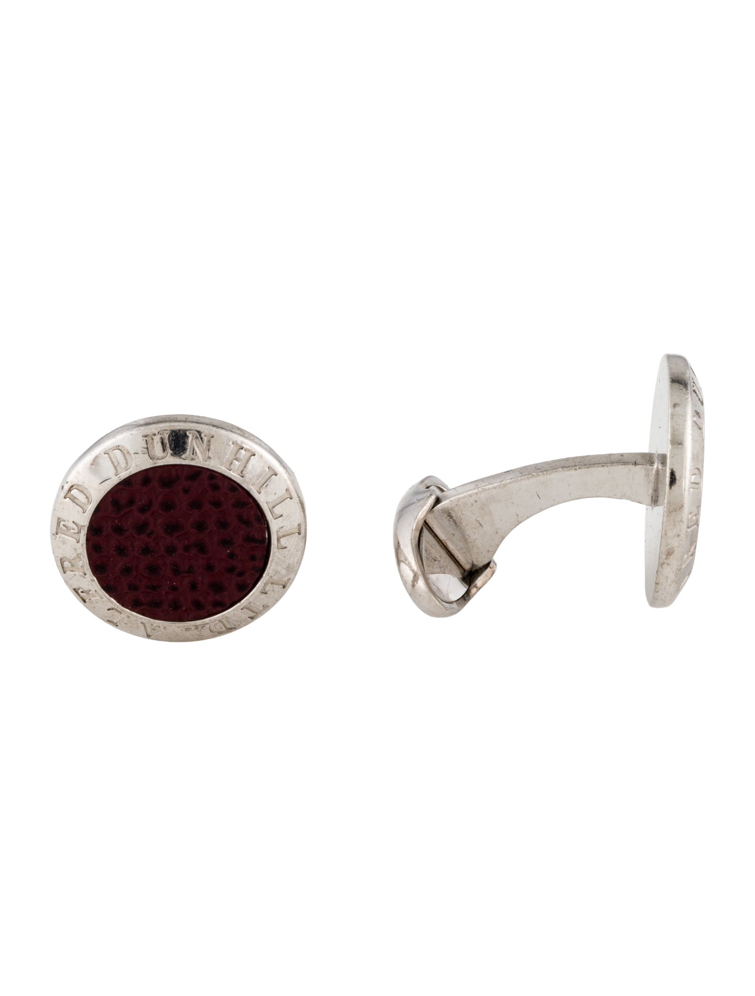 Alfred Dunhill Leather Cufflinks
