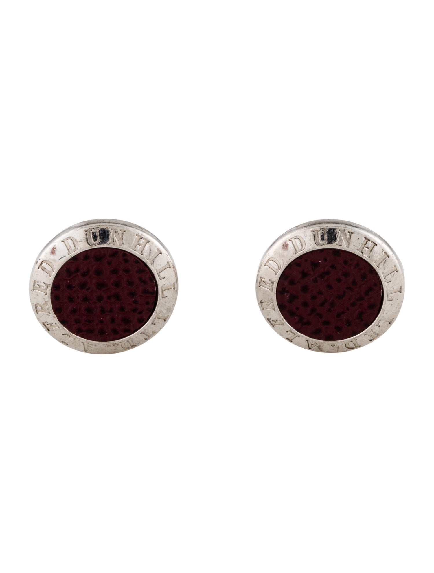Alfred Dunhill Leather Cufflinks