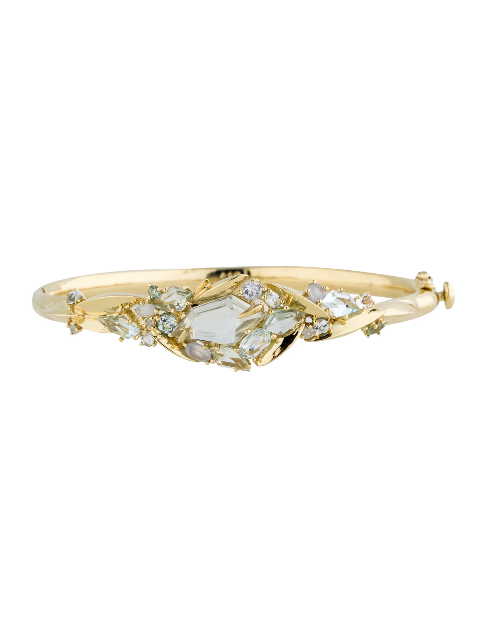 Alexis Bittar Fine Jewelry 18K Cluster Bangle Bracelets AFJ20120 The RealReal