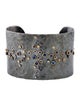 Annie Fensterstock Sapphire & Diamond Cuff