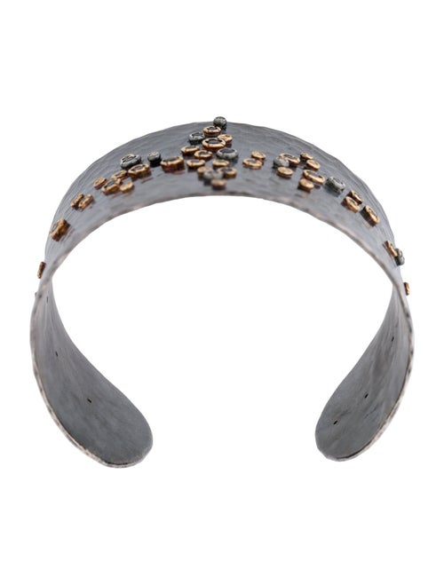 Annie Fensterstock Sapphire & Diamond Cuff