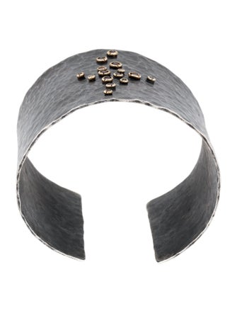 Annie Fensterstock Sapphire & Diamond Cuff