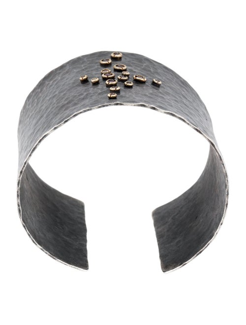 Annie Fensterstock Sapphire & Diamond Cuff