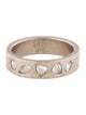 Annie Fensterstock 18K Diamond Hammered Band