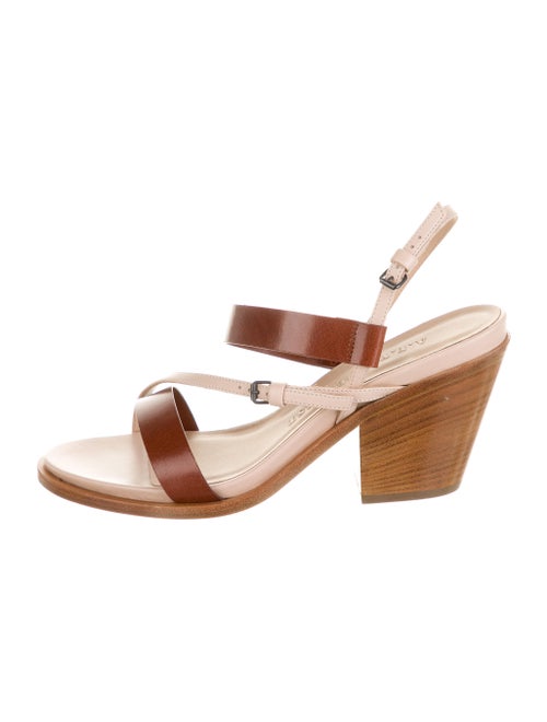 A.f. Vandevorst Leather Slingback Sandals