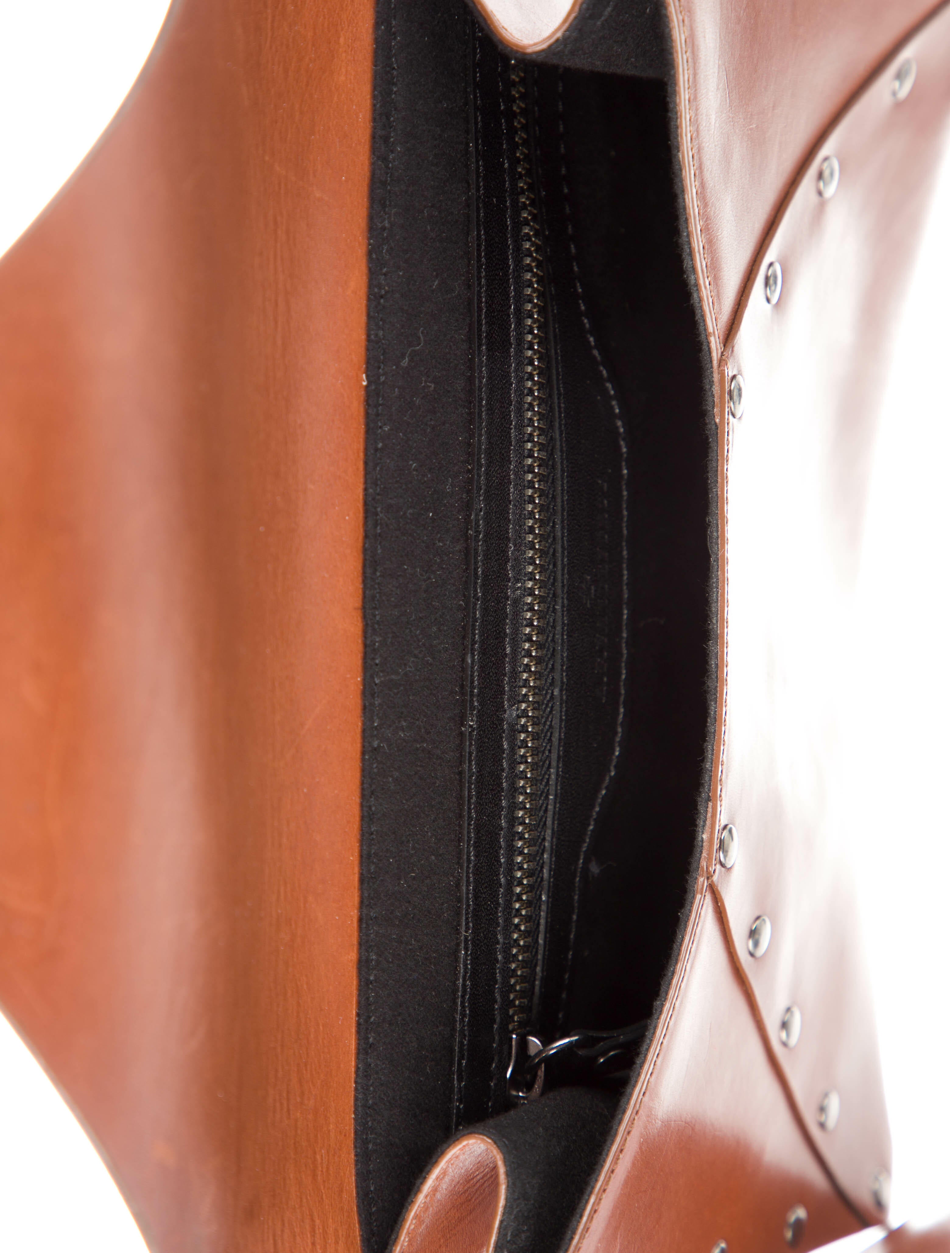 A.F. Vandevorst Leather Shoulder Bag - Brown Shoulder Bags