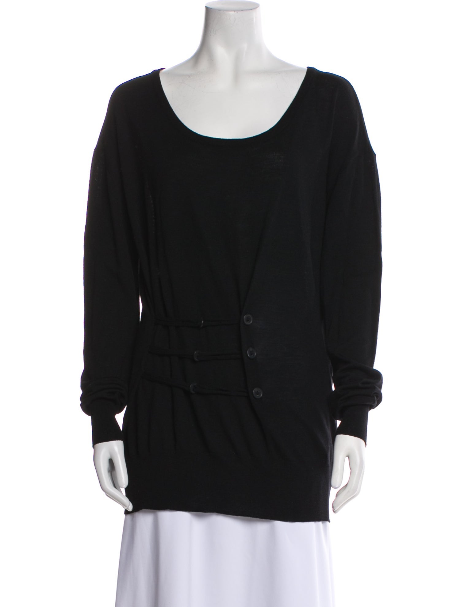 A.F. Vandevorst Merino Wool Scoop Neck Sweater