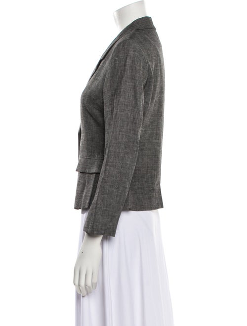 Giada Virgin Wool Plaid Print Blazer