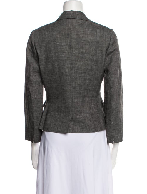 Giada Virgin Wool Plaid Print Blazer