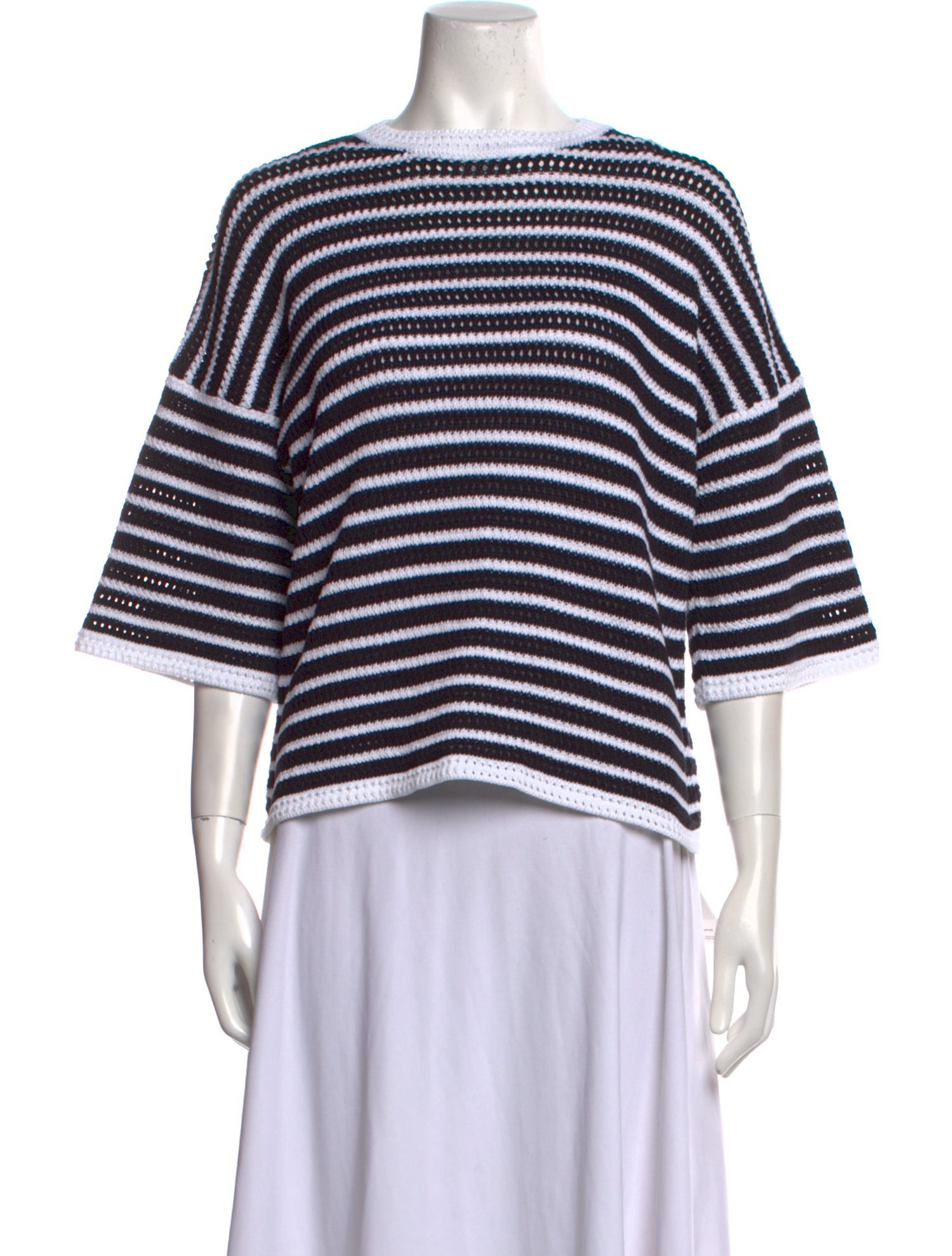 Giada Striped Bateau Neckline Sweater
