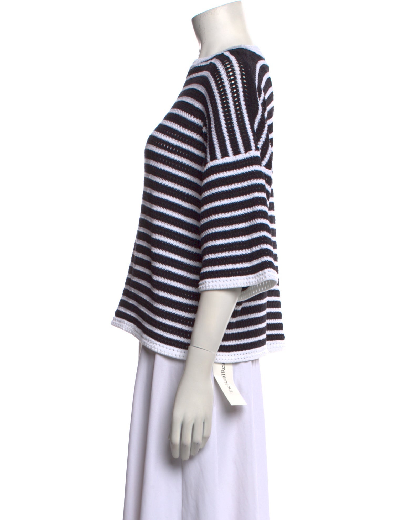 Giada Striped Bateau Neckline Sweater