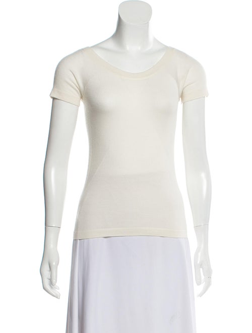 Agnona Short Sleeve Scoop Neck Sweater