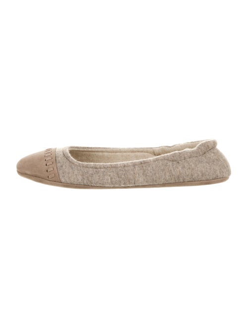 Agnona Cashmere Ballet Flats w/ Tags Tan