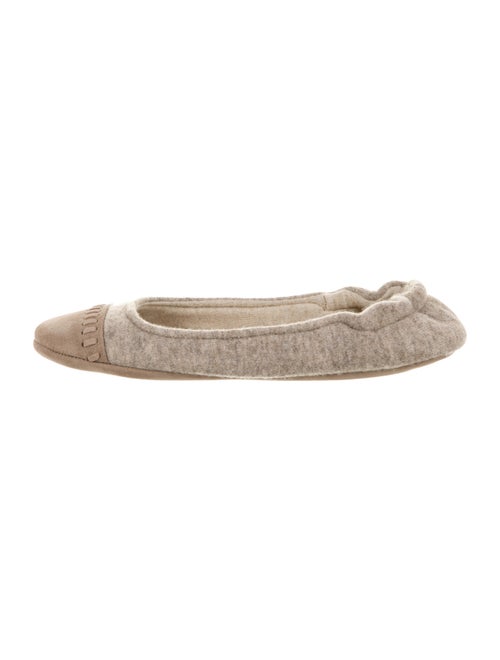 Agnona Cashmere Ballet Flats w/ Tags Tan