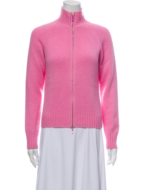 Agnona Cashmere Mock Neck Sweater Pink