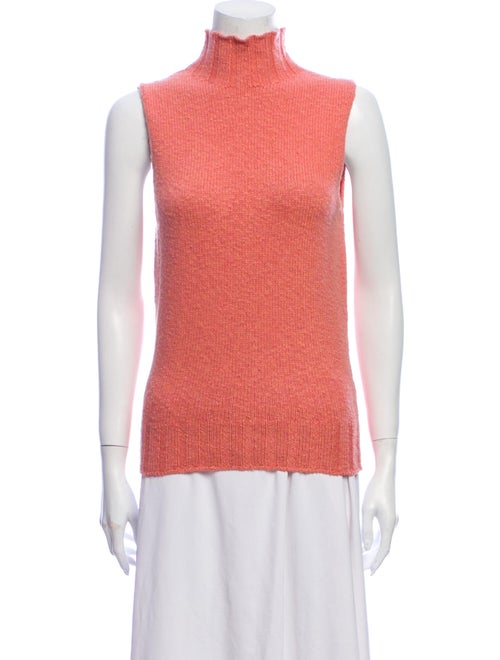 Agnona Cashmere Mock Neck Sweater Pink