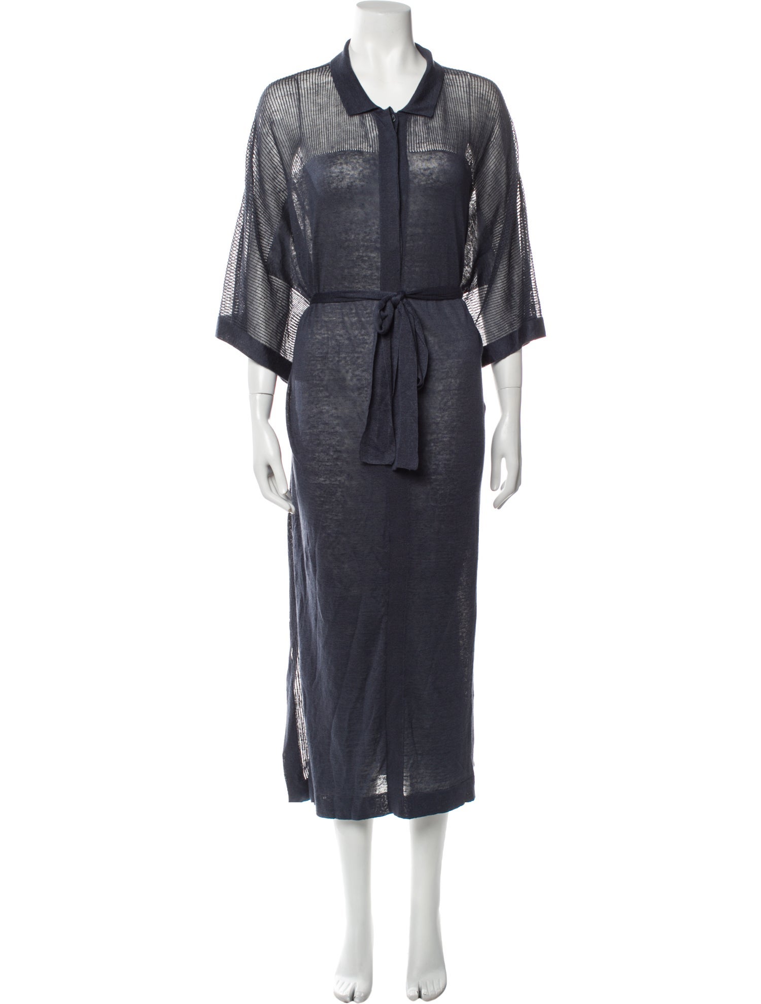 Agnona V-Neck Midi Length Dress w/ Tags