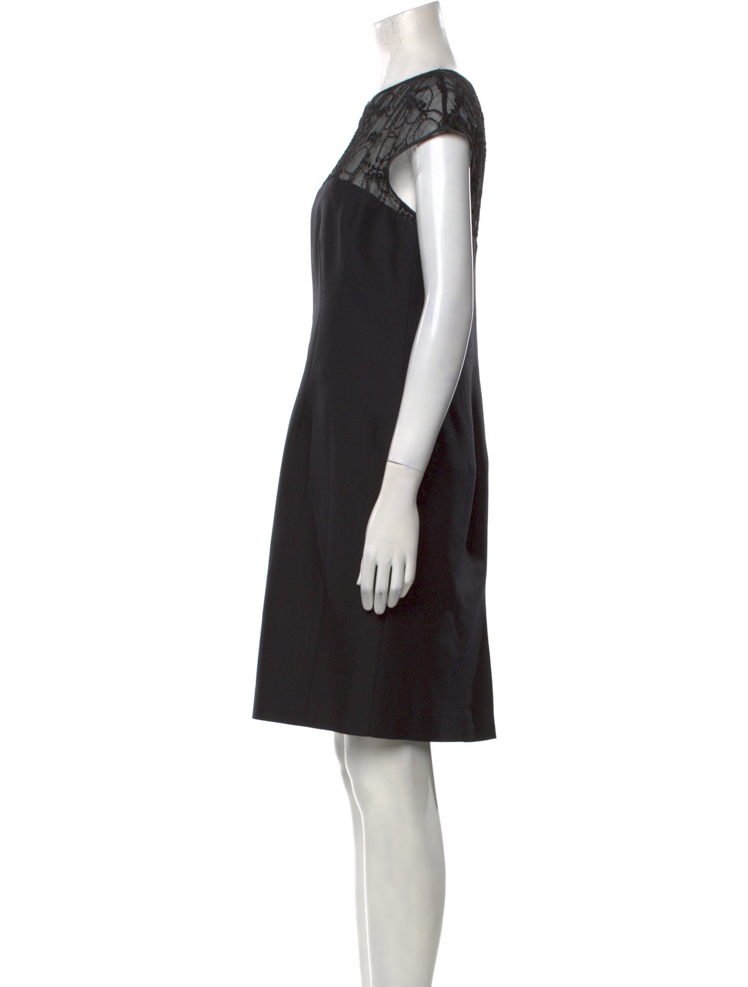 Agnona Bateau Neckline Mini Dress