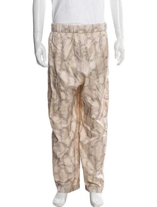 Agnona Silk Printed Pajama Bottoms