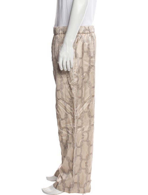 Agnona Silk Printed Pajama Bottoms